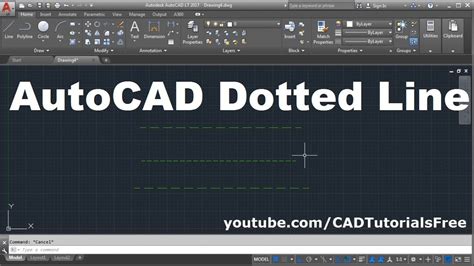 dotted line in AutoCAD